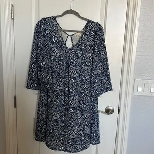 Anthropologie paper crown flowy mini dress